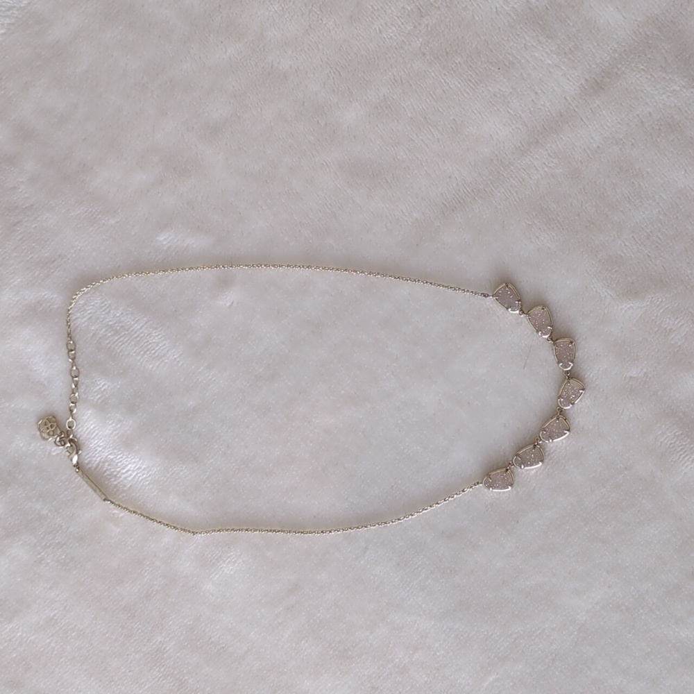 Kendra Scott Susanna Iridescent Drusy and Gold Necklace - Picture 6 of 11
